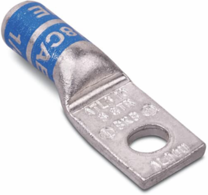 Aluminum One-Hole Lug Max 35kV #10 Bolt Gray