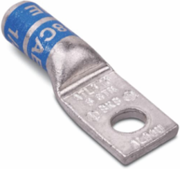 Aluminum One-Hole Lug 6 AWG 1/4 Inch Bolt Hole, Tin Plated, Gray