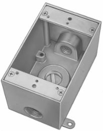 Universal Weatherproof Box 17.3 Cubic Inches, 1 Inch Hub, Aluminum