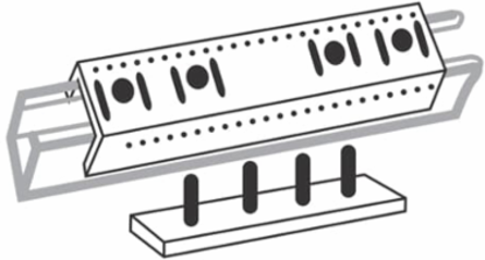 STEEL RACEWAY JOINER W/PLATE