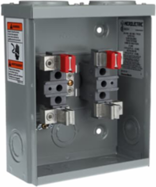 100A/600V OH TWIN HUB MTR SKT