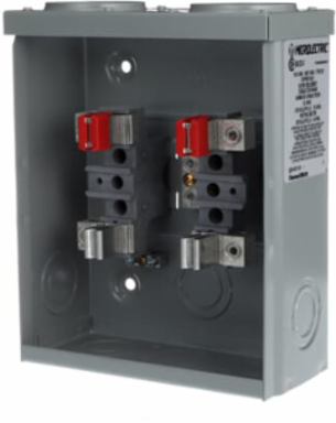 100A/600V OH TWIN HUB MTR SKT