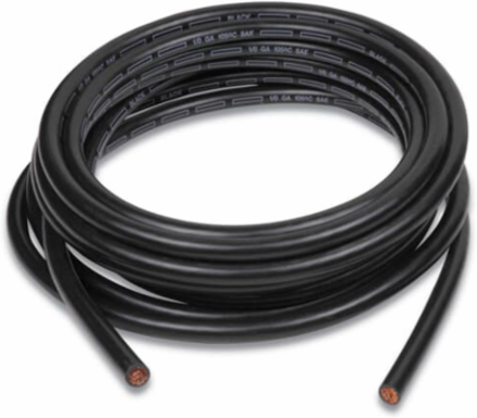 BAT/STARTER CABLE 3/0GA BLK 25FT