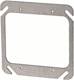 4IN SQUARE TWO DEVICE FLAT COVER