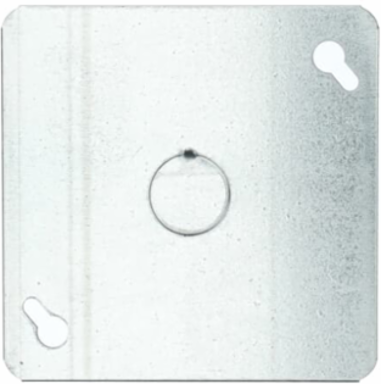 4IN SQUARE 1/2IN KO FLAT COVER