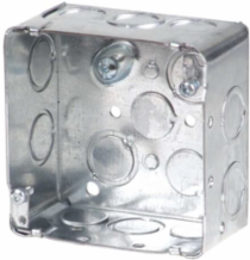4IN SQUARE BOX 2-1/8IN DEEP KO