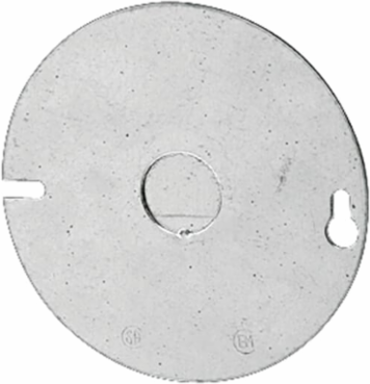 4IN ROUND 1/2IN KO FLAT COVER