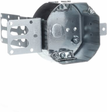 OCTO BOX 2-1/8IN BX/LOOMEX STL STUD
