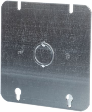 4-11/16IN SQ BLANK FLAT COVER KO