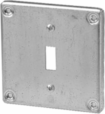 4IN SQUARE COVER TOGGLE SWITCH