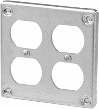 4IN SQUARE COVER TWO DUPLEX
