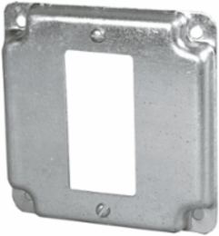 4IN SQ COVER ONE GFCI RECEP