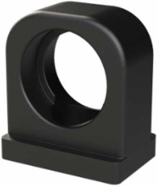 CONDUIT 1PC SUPPORT PA6 NW17 BLK