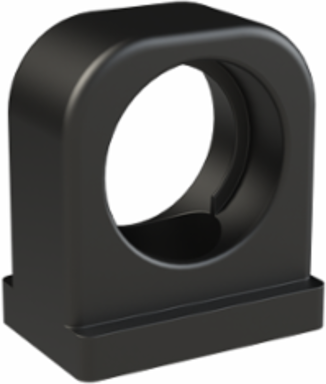 CONDUIT 1PC SUPPORT PA6 NW17 BLK
