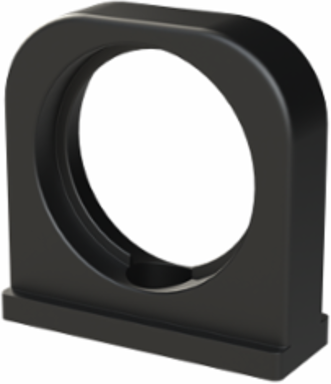CONDUIT 1PC SUPPORT PA6 NW36 BLK