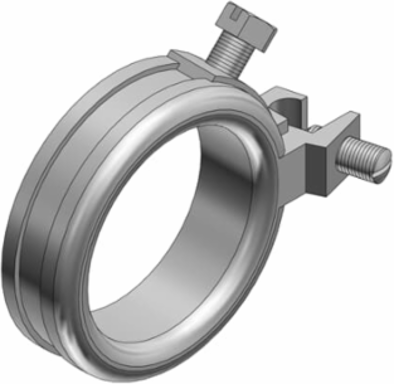 6IN GRND BUSH 14-2/0WIRE RANGE IRON
