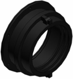 FITTING PA6 NW125 FLANGE BLK