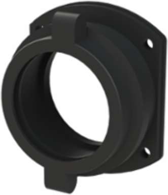 FITTING PA6 NW56 FLANGE BLK