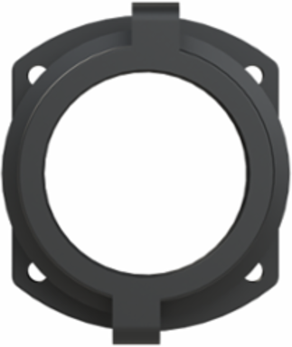 FITTING PA6 NW56 FLANGE BLK