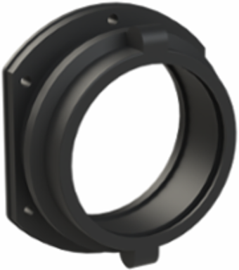 FITTING PA6 NW95 FLANGE BLK