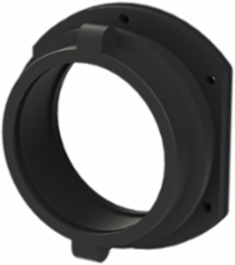 FITTING PA6 NW95 FLANGE BLK
