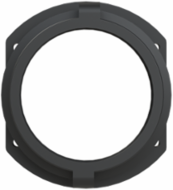 FITTING PA6 NW95 FLANGE BLK