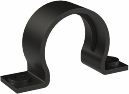 CONDUIT CLAMP 2SCREW PA6 NW36 BLK
