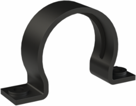 CONDUIT CLAMP 2SCREW PA6 NW48 BLK