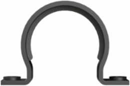 CONDUIT CLAMP 2SCREW PA6 NW70 BLK