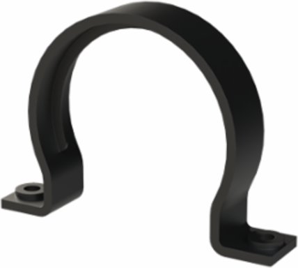 CONDUIT CLAMP 2SCREW PA6 NW95 BLK