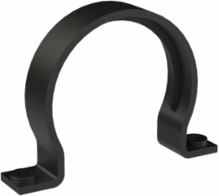 CONDUIT CLAMP 2SCREW PA6 NW95 BLK