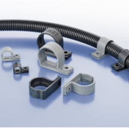 CONDUIT CLAMP 1SCREW PA6 NW07 BLK