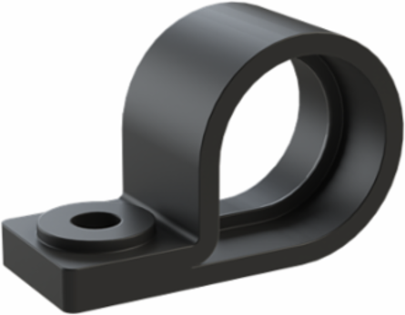 CONDUIT CLAMP 1SCREW PA6 NW12 BLK