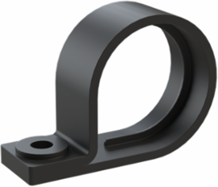 CONDUIT CLAMP 1SCREW PA6 NW29 BLK