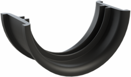 CONDUIT GUIDE PA6 NW56 CRSE BLK