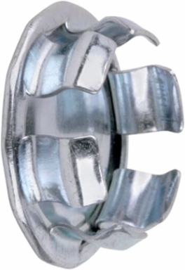1-1/4 Inch Snap-In Blank, Steel-Zinc Plated, for Steel Boxes