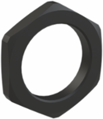 LOCKNUT PA6 M32X1.5 BLK