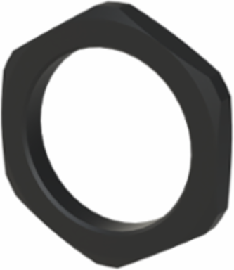 LOCKNUT PA6 M40X1.5 BLK