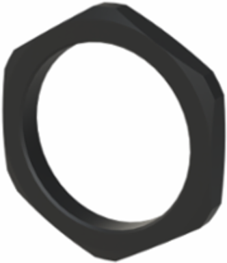 LOCKNUT PA6 M50X1.5 BLK
