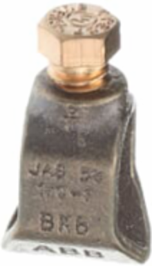 Ground Rod Clamp 5/8 Inch Bronze, Wire Size 8 AWG to 1/0