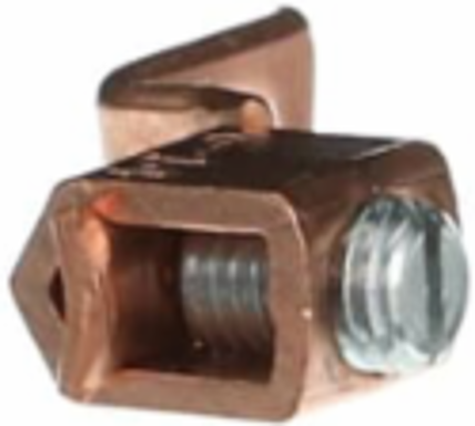 Copper Single-Conductor One-Hole Mount Connector 6 Str-14 AWG, 1-9/64 Inch Length