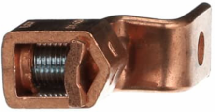 Copper Single-Conductor Connector, 2 Str-1/0 Str, 1-25/32 Inch Length
