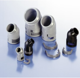 COND FTNG 45D 1/2NPT NW17 IP66 BLK