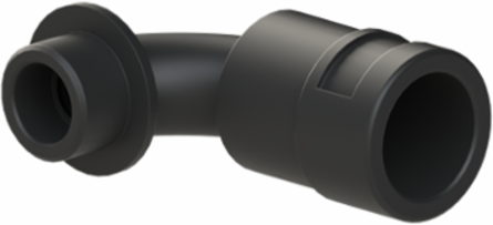 COND FTNG 90DCURV M20 NW17 IP66 BLK