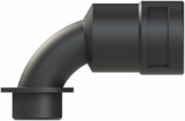 COND FTNG 90DCURV M20 NW17 IP66 BLK