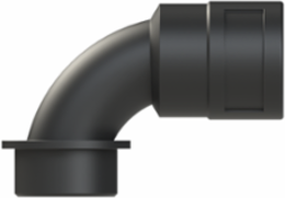 COND FTNG 90DCURV M32 NW23 IP66 BLK