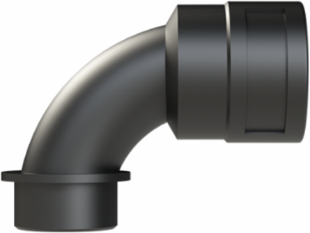 COND FTNG 90DCURV M32 NW29 IP66 BLK