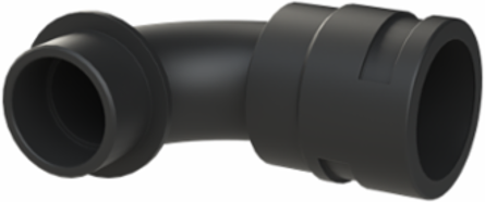 COND FTNG 90DCURV M40 NW36 IP66 BLK