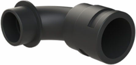 COND FTNG 90DCURV M40 NW36 IP66 BLK