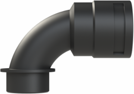 COND FTNG 90DCURV M40 NW36 IP66 BLK